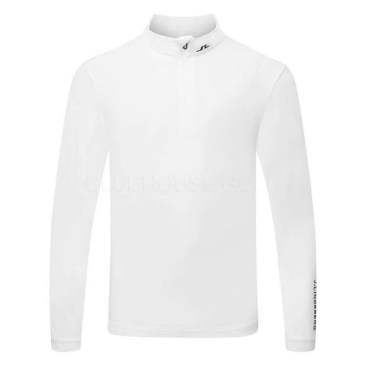 J.Lindeberg Tour Tech 1/4 Zip Golf Sweater White / Black