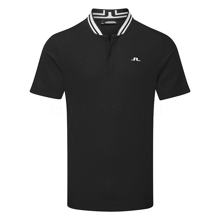 J.Lindeberg Tyson Golf Polo Shirt Black / White