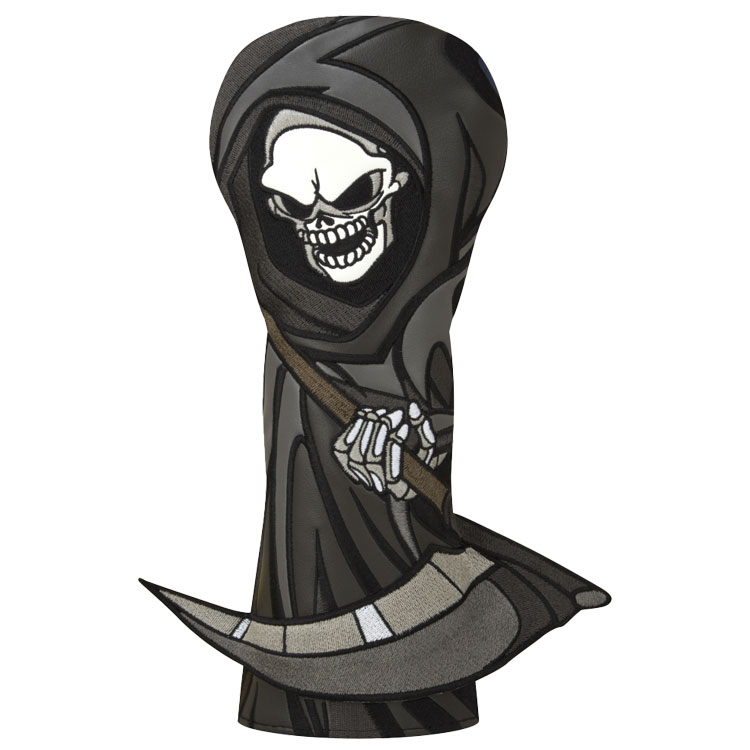 Luna Links Reaper Fairway Headcover Black / Grey