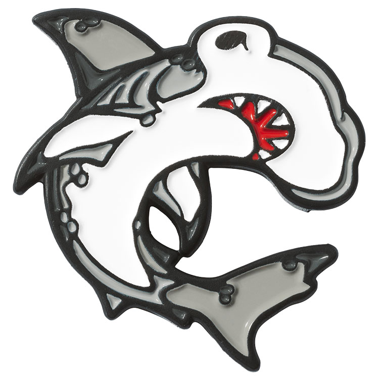 Luna Links Shark Ball Marker White / Grey