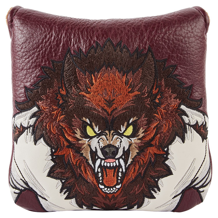 Luna Links Werewolf Mallet Putter Headcover Red