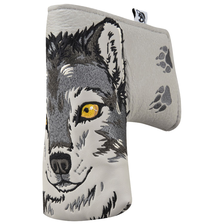 Luna Links Wolf Blade Putter Headcover Grey
