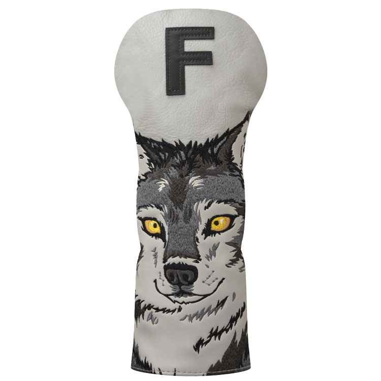 Luna Links Wolf Fairway Headcover Grey