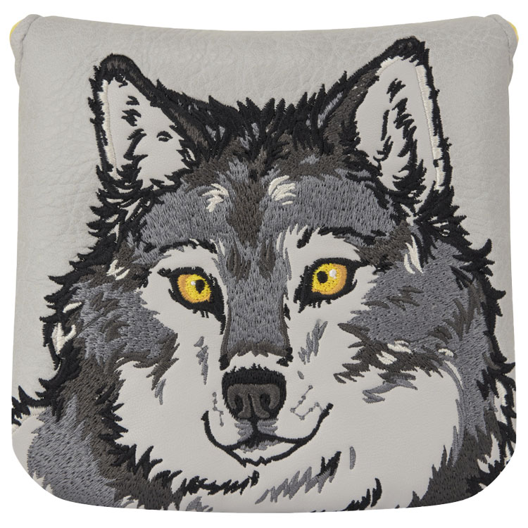Luna Links Wolf Mallet Putter Headcover Grey
