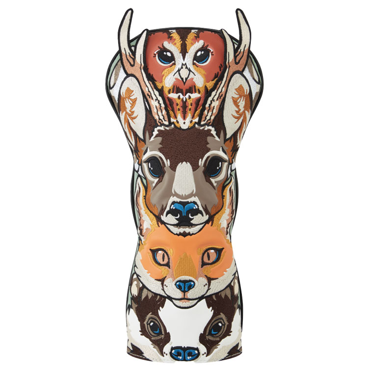 Luna Links Woodland Totem Driver Headcover Green / Multi