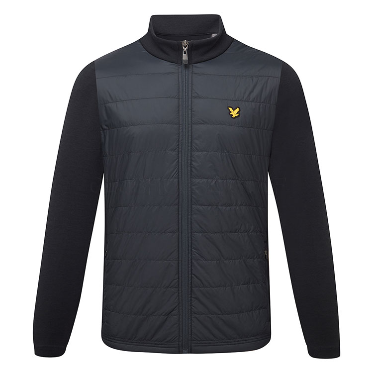 Lyle & Scott Baffle Quilted Golf Wind Jacket Dark Navy