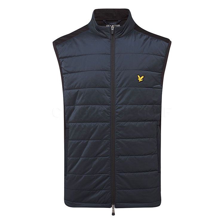 Lyle & Scott Wadded Golf Wind Vest Dark Navy