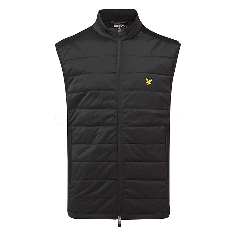 Lyle & Scott Wadded Golf Wind Vest Jet Black
