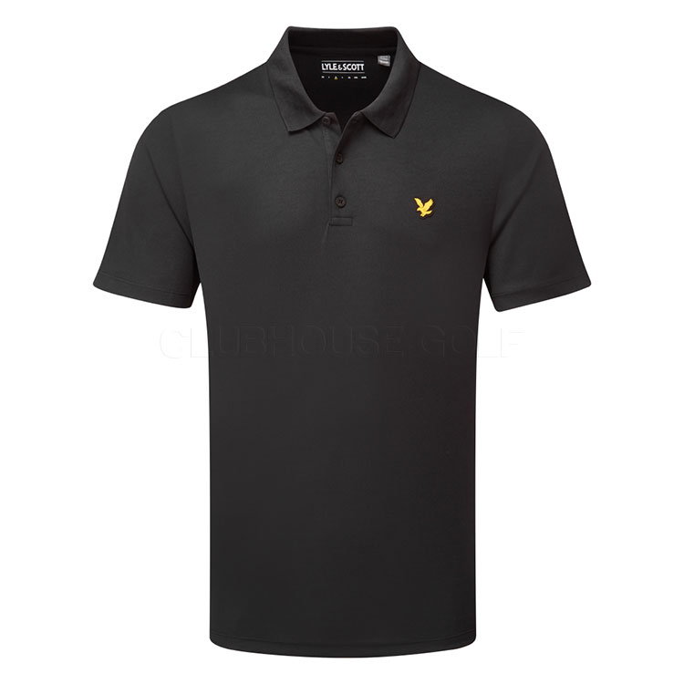 Lyle & Scott Tech Golf Polo Shirt Jet Black