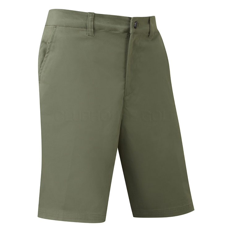 Lyle & Scott Course Stretch Chino Golf Shorts Cactus Green
