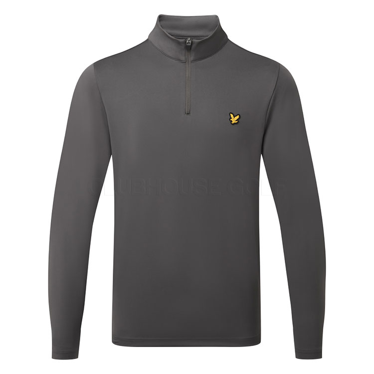 Lyle & Scott Golf Course 1/4 Zip Golf Sweater Granite