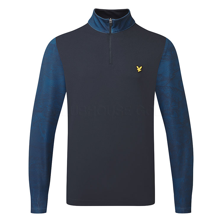 Lyle & Scott Tech 1/4 Zip Golf Sweater Dark Navy