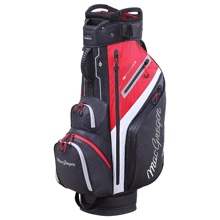 MacGregor 15 Series Water Resistant Golf Cart Bag Black / Red