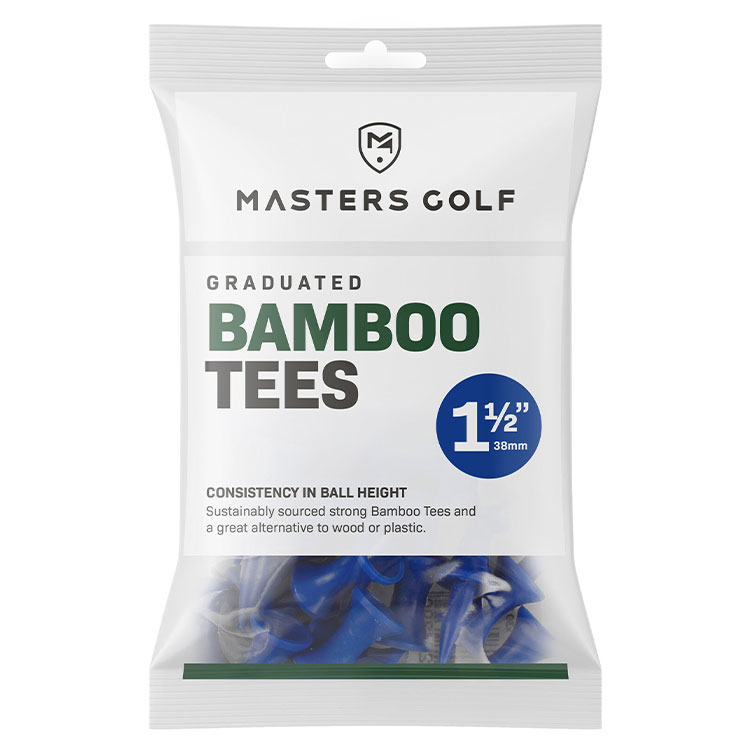 Masters 1 1/2″ Bamboo Graduated Golf Tees (25 Pack) Blue