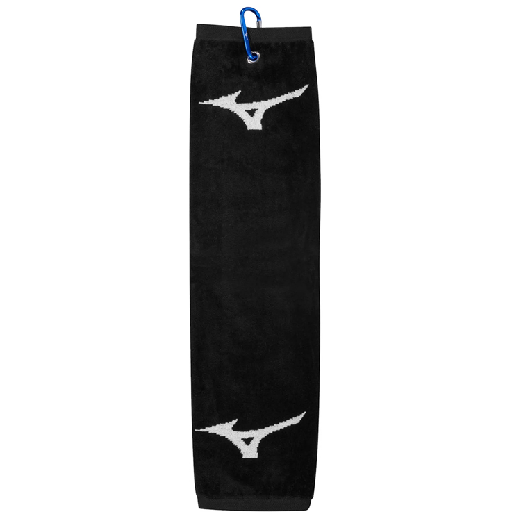 Mizuno RB Tri-Fold Golf Towel Black / White