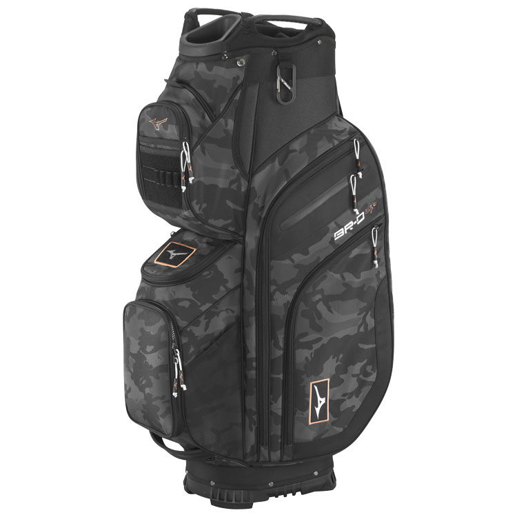 Mizuno BR-D4C Golf Cart Bag Black Camo / Copper