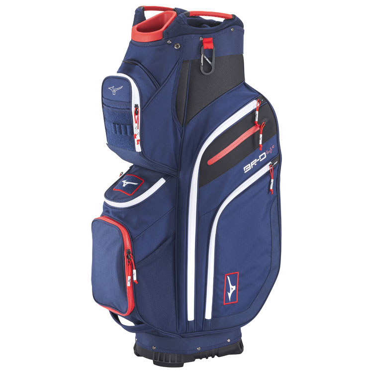 Mizuno BR-D4C Golf Cart Bag Navy / Red