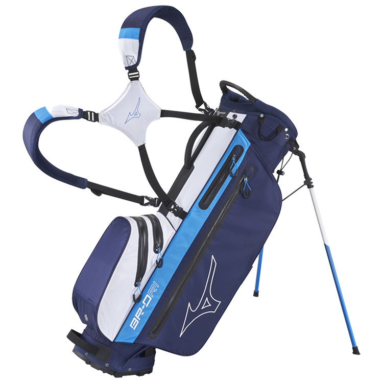 Mizuno BR-DRI Waterproof Golf Stand Bag Navy / Blue