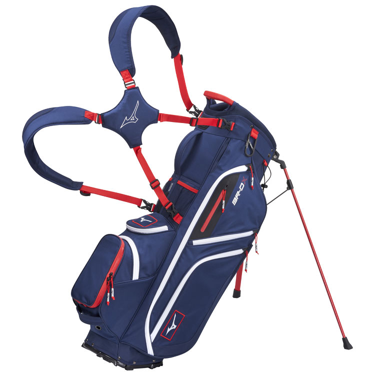 Mizuno BR-DX Golf Stand Bag Navy / Red