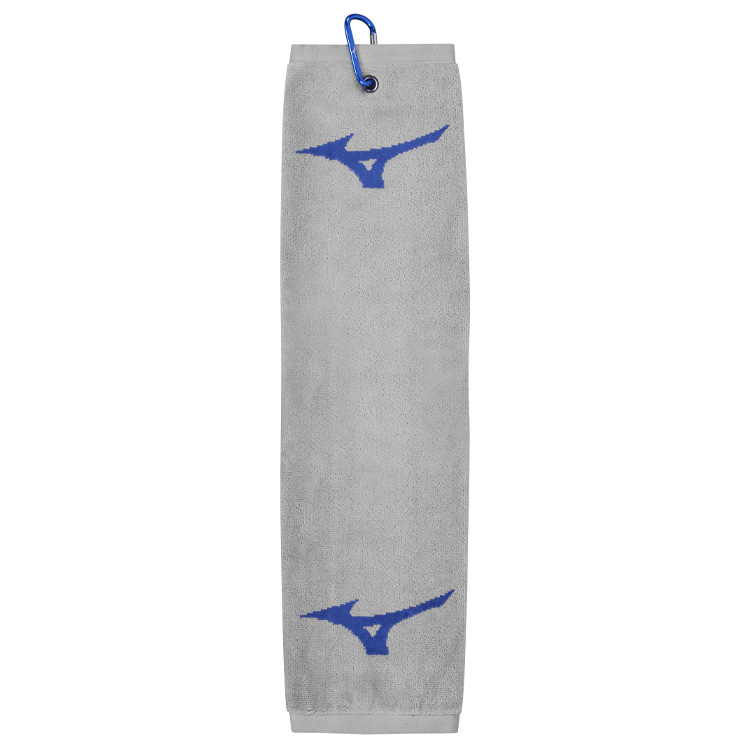 Mizuno RB Tri-Fold Golf Towel Grey / Blue