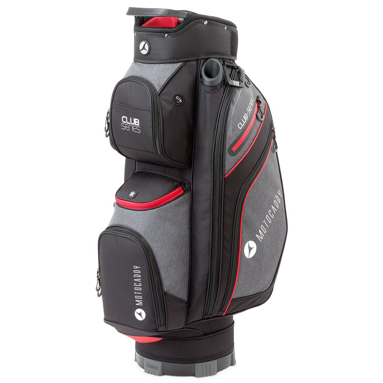 Motocaddy Club Series Golf Cart Bag Black / Charcoal / Red