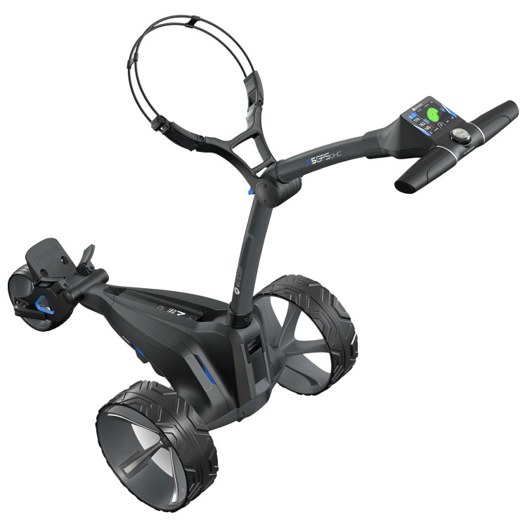 Motocaddy M5 GPS DHC Electric Golf Trolley Extended  /  Lithium Battery