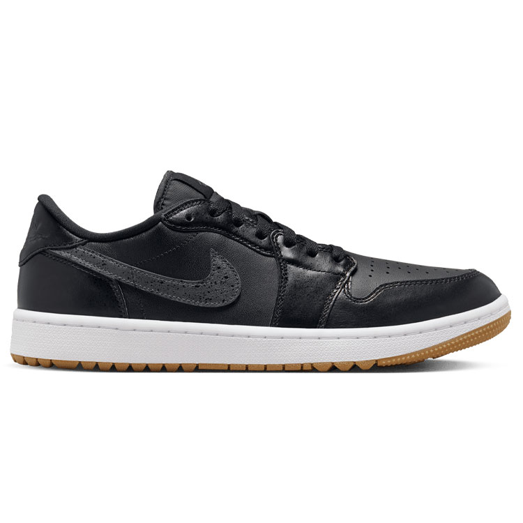 Nike Air Jordan 1 Low G Golf Shoes Black / Anthracite / Gum Med Brown / White