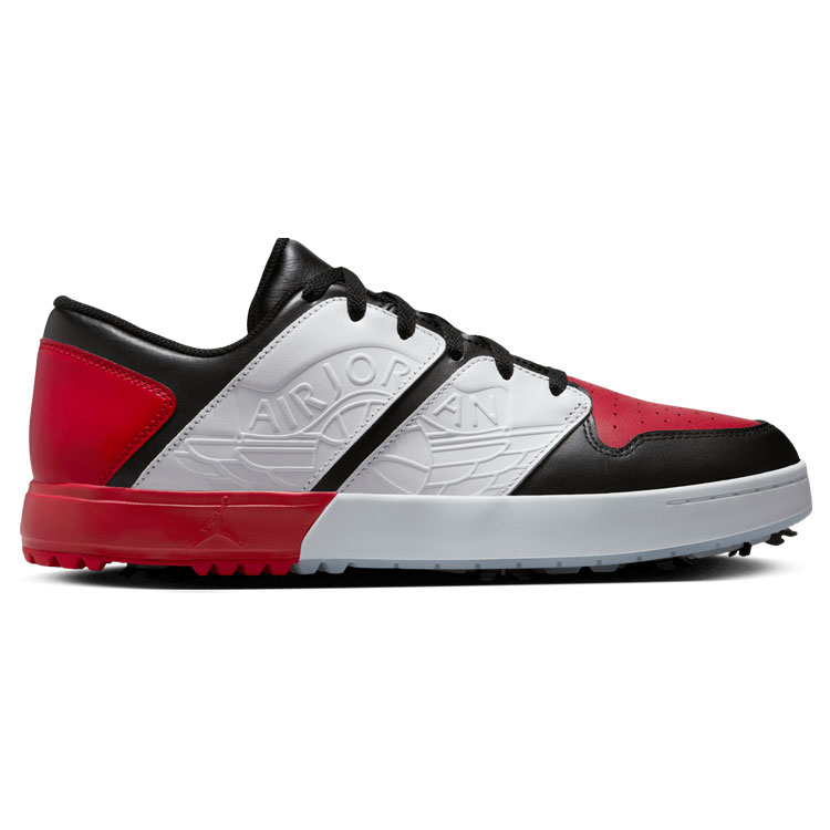 Nike Air Jordan 1 NU Retro G Golf Shoes Black / White / University Red / Blue Tint