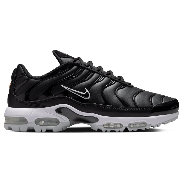 Nike Air Max Plus Golf Shoes Black / White / Gold / Salsa Red