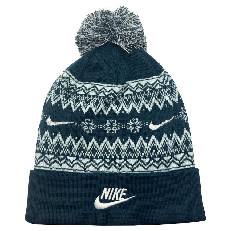 Nike Festive Peak Golf Beanie Armory Navy / White / Glacier Blue
