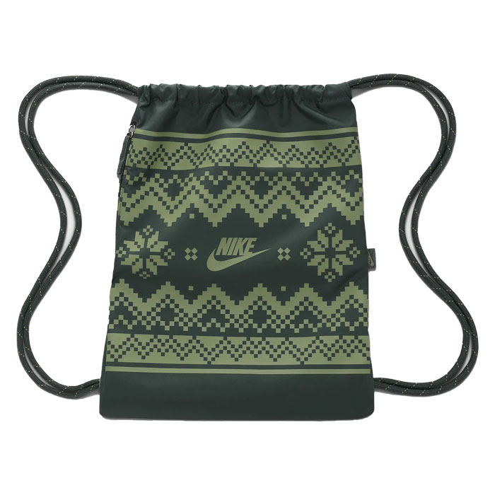 Nike Heritage Festive Drawstring Golf Bag Vintage Green / Oil Green