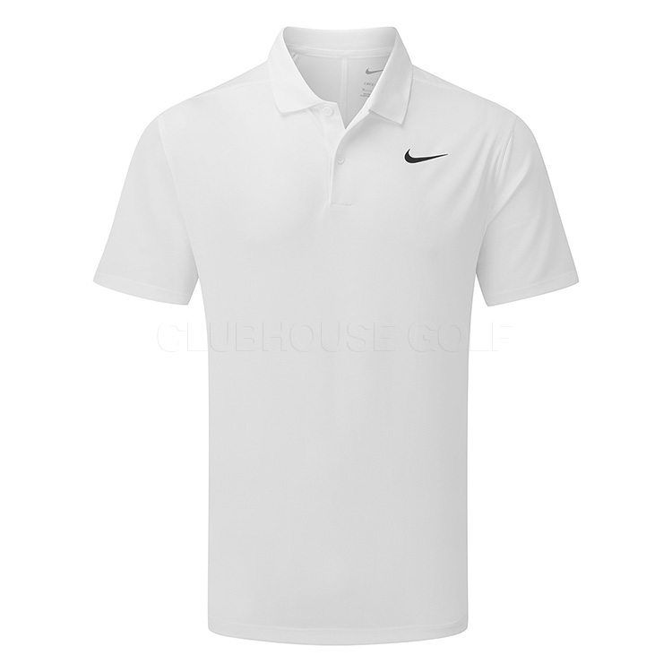 Nike Dry Victory Solid Golf Polo Shirt White / Black