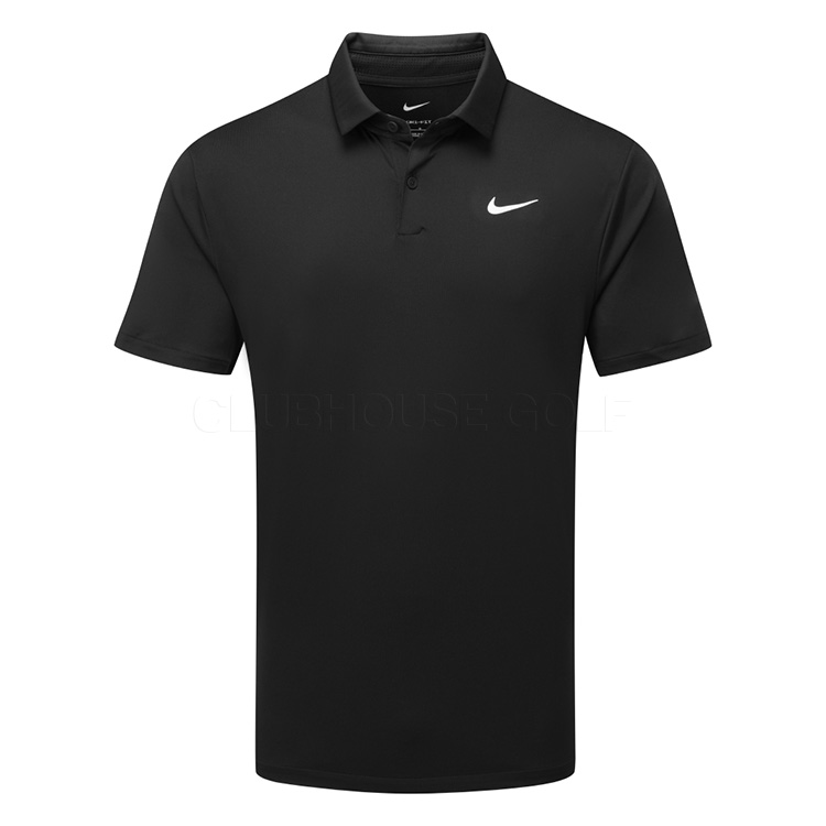 Nike Dry Tour Solid Golf Polo Shirt Black / White
