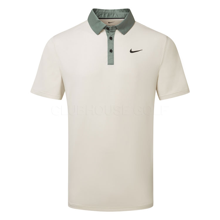 Nike Dry Tour Contrast Golf Polo Shirt Light Orewood Brown / Clay Green / Black