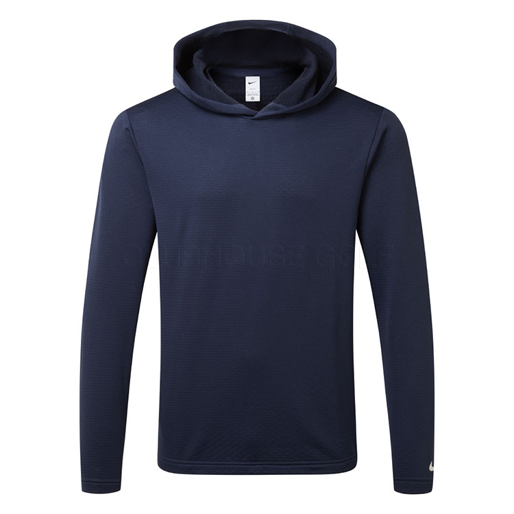 Nike Dry Tour Lightweight Golf Hoodie Midnight Navy / White