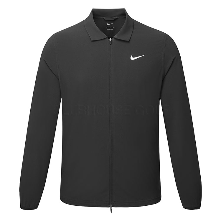 Nike Repel Tour Full Zip Golf Wind Jacket Black / Waisthite
