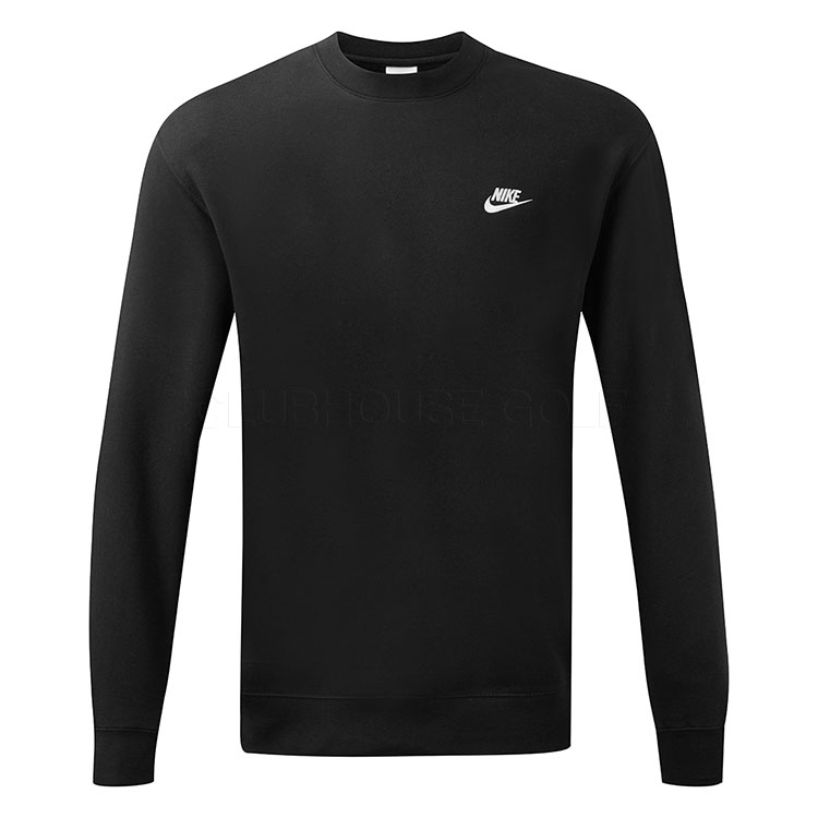 Nike Club Crew Neck Golf Sweater Black / White