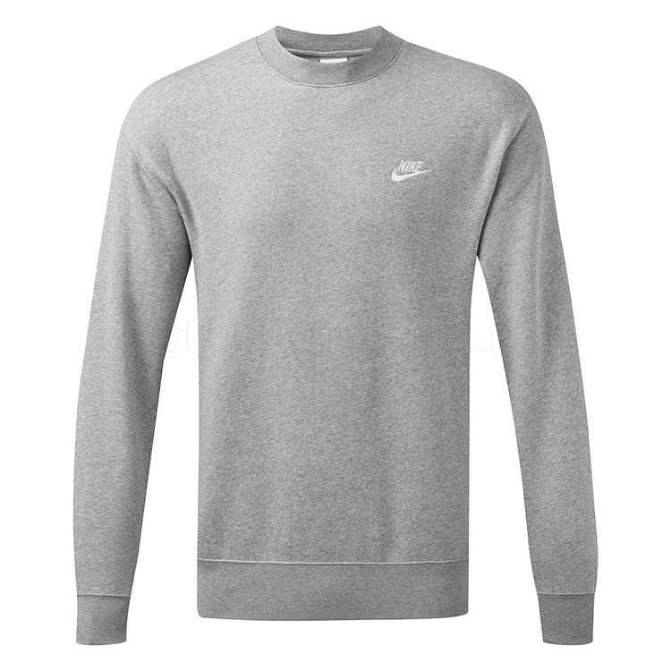 Nike Club Crew Neck Golf Sweater Dark Grey Heather / White