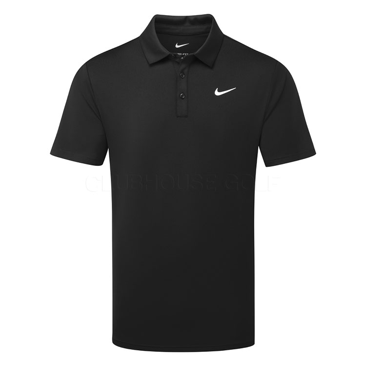 Nike Dry Tour Solid Golf Polo Shirt Black / White