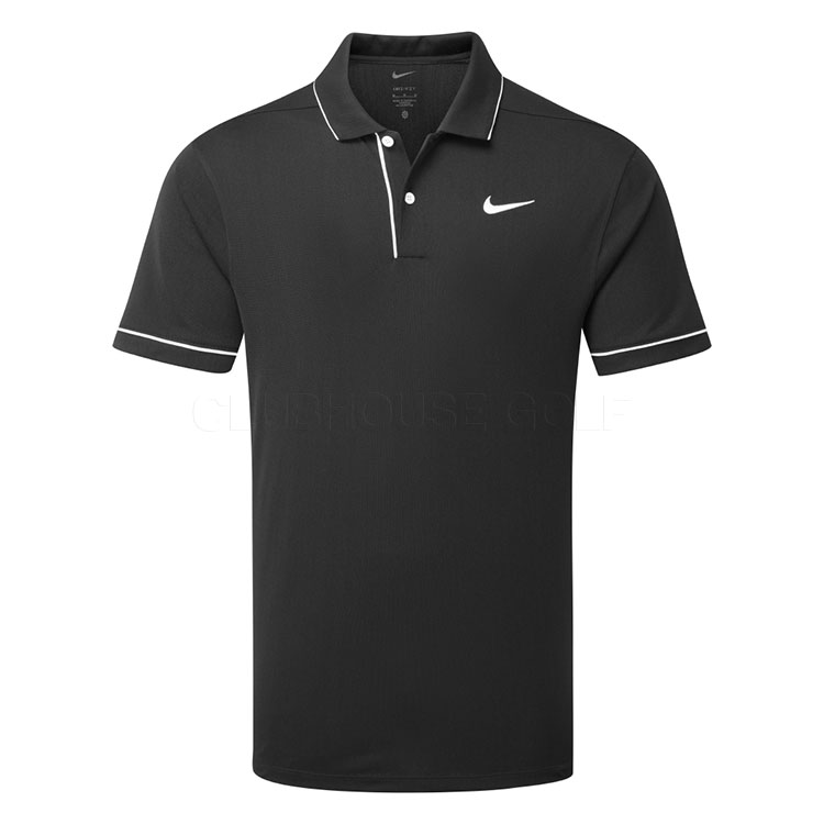 Nike Dry Victory+ Novelty Golf Polo Shirt Black / White