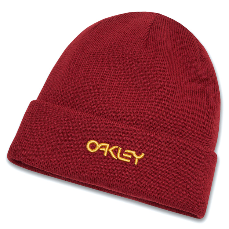 Oakley B1B Logo Golf Beanie Iron Red