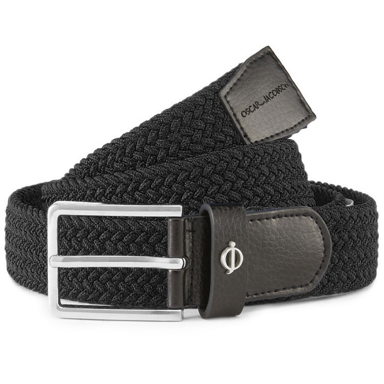 Oscar Jacobson Maxwell Webbed Golf Belt Black