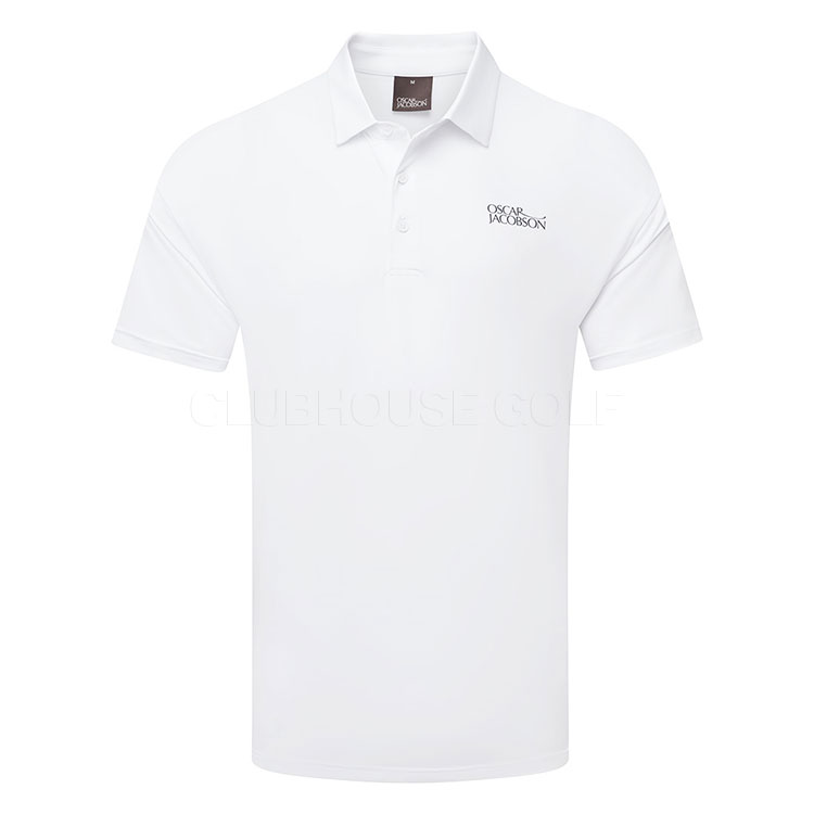 Oscar Jacobson Bullock Tour Golf Polo Shirt White