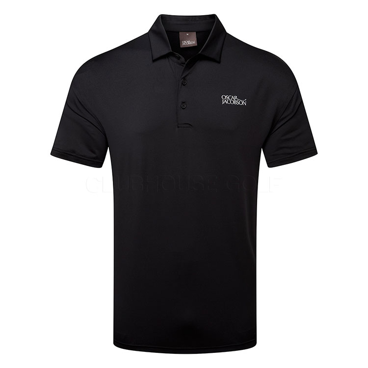 Oscar Jacobson Bullock Tour Golf Polo Shirt Black