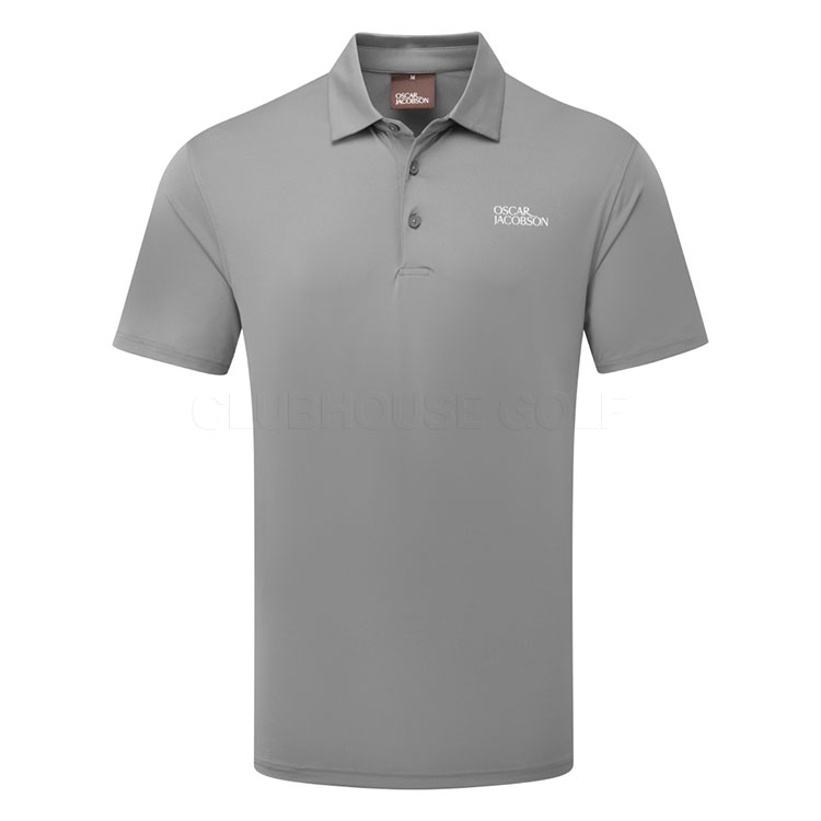 Oscar Jacobson Bullock Tour Golf Polo Shirt Pewter