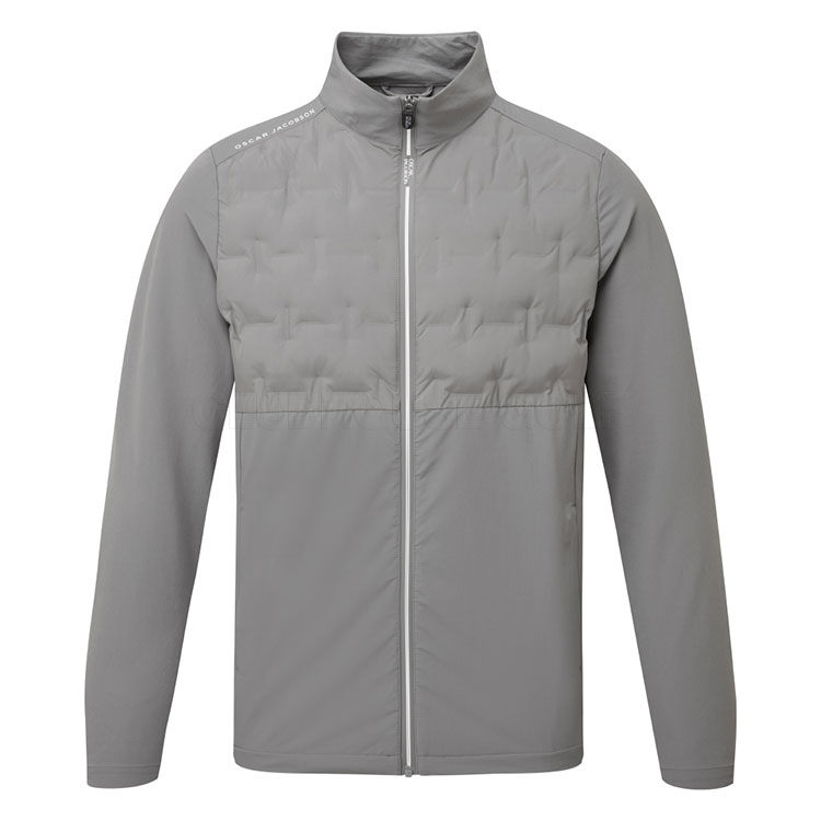 Oscar Jacobson Hackney Padded Golf Wind Jacket Pewter