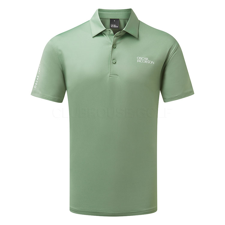 Oscar Jacobson Bullock Tour Golf Polo Shirt Watercress