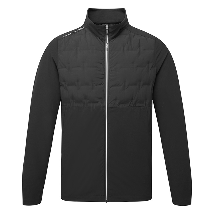 Oscar Jacobson Hackney Padded Golf Wind Jacket Black