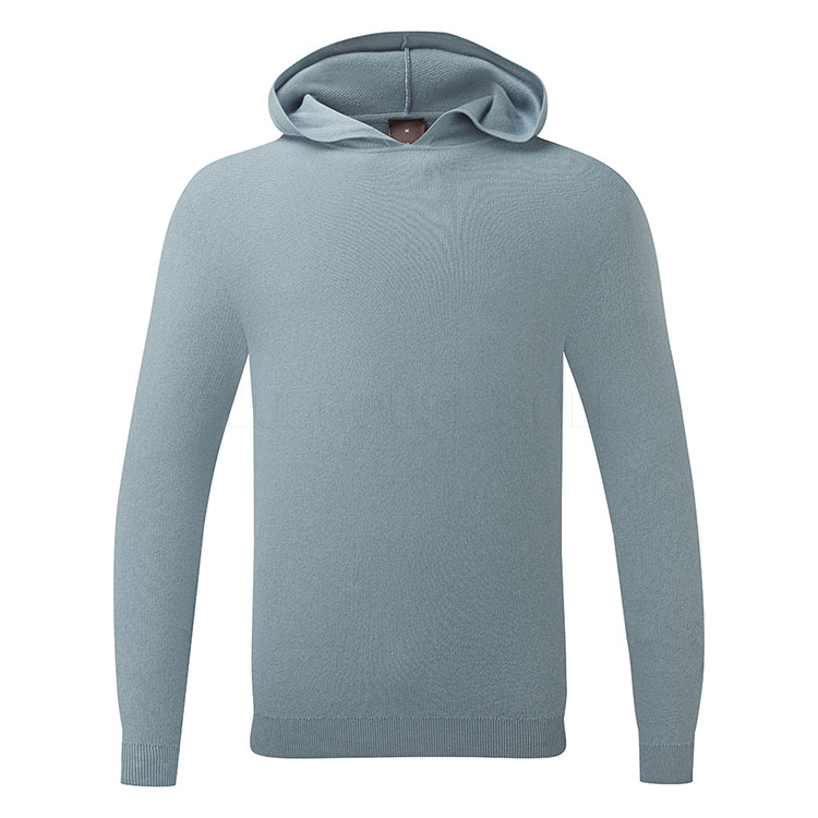 Oscar Jacobson Kennedy Knitted Golf Hoodie Skyway