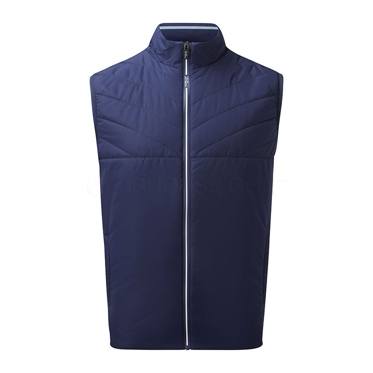 Oscar Jacobson Lyttelton Padded Golf Wind Vest Navy